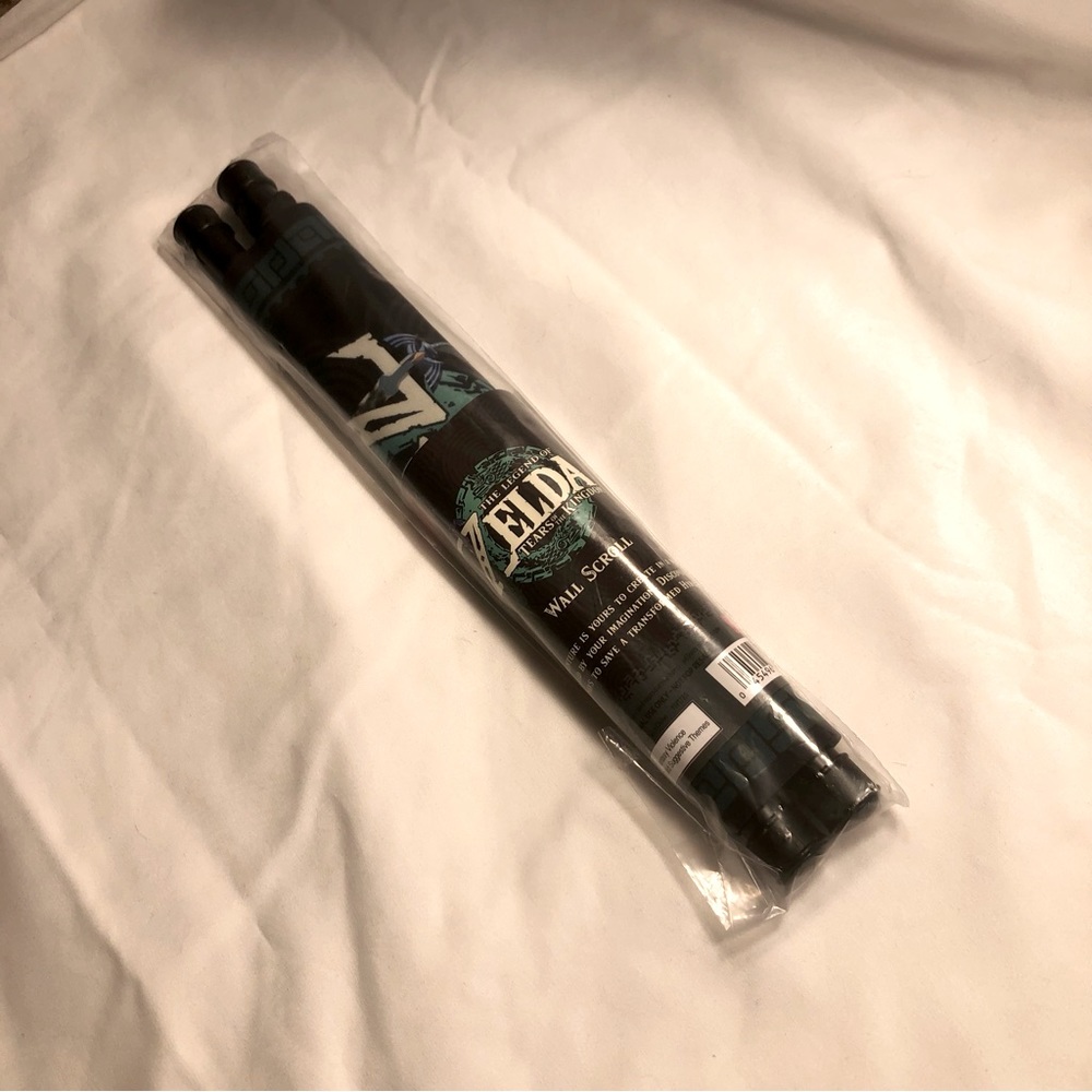 The Legend of Zelda: Tears of the Kingdom Black Wall Scroll